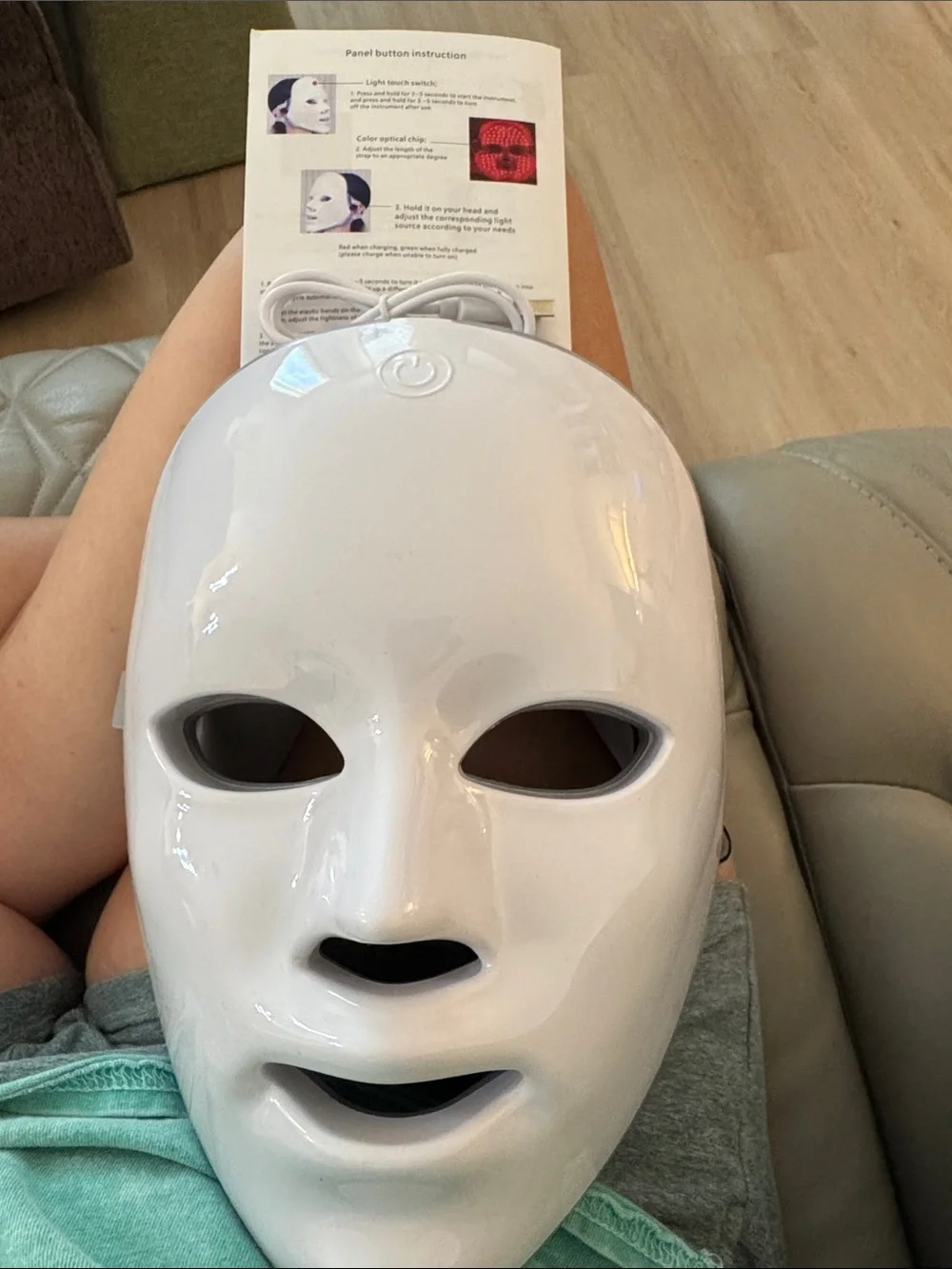 White LED Therapy Facial Mask - Unbranded